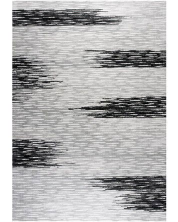 Tapete Aba Lineas y Brochas Grises