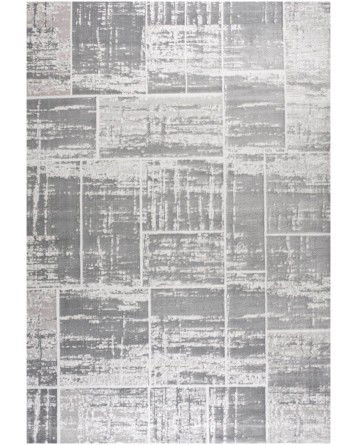 Tapete Aba Cuadros y Rayas Grises