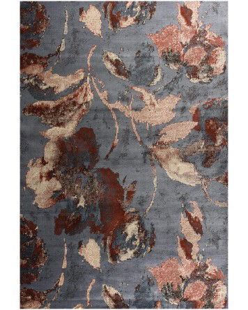 Tapete Eden Flores Secas en Rojo