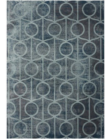 Tapete Eden Geometria Azul Invertida