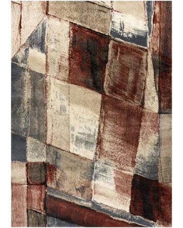 Tapete Eden Contempo Rojo y Beige