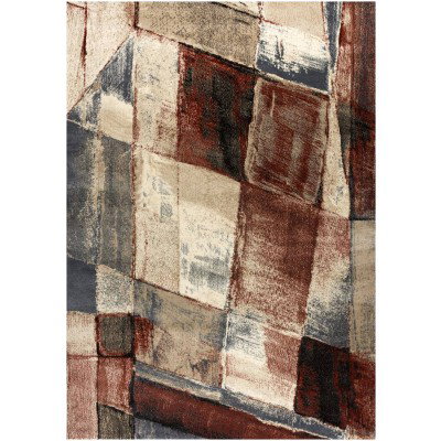 Tapete Eden Contempo Rojo y Beige