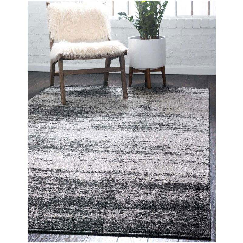 Tapete Dalma Aluminio Cepillado en Gris Oscuro