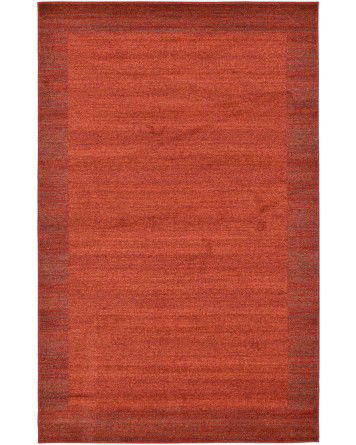 Tapete Dalma Bordeado Rojo