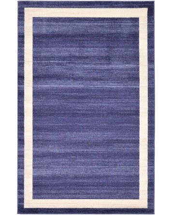 3127277-main Tapete Dalma con Borde en Azul