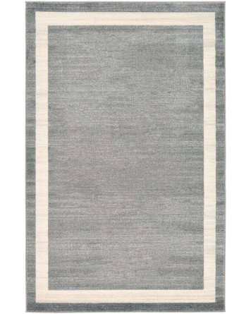 Tapete Dalma con Borde en Gris