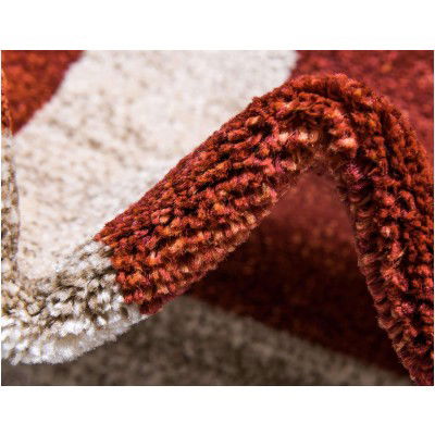 Tapete Dalma con Borde en Rojo