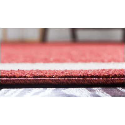 Tapete Dalma con Borde en Rojo