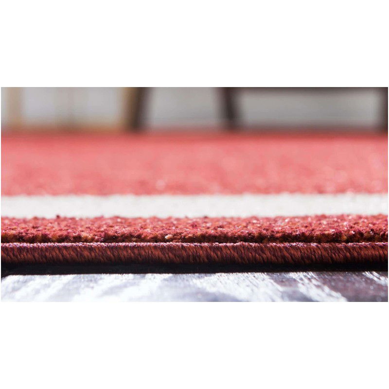 Tapete Dalma con Borde en Rojo