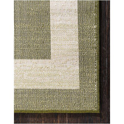 Tapete Dalma con Borde en Verde