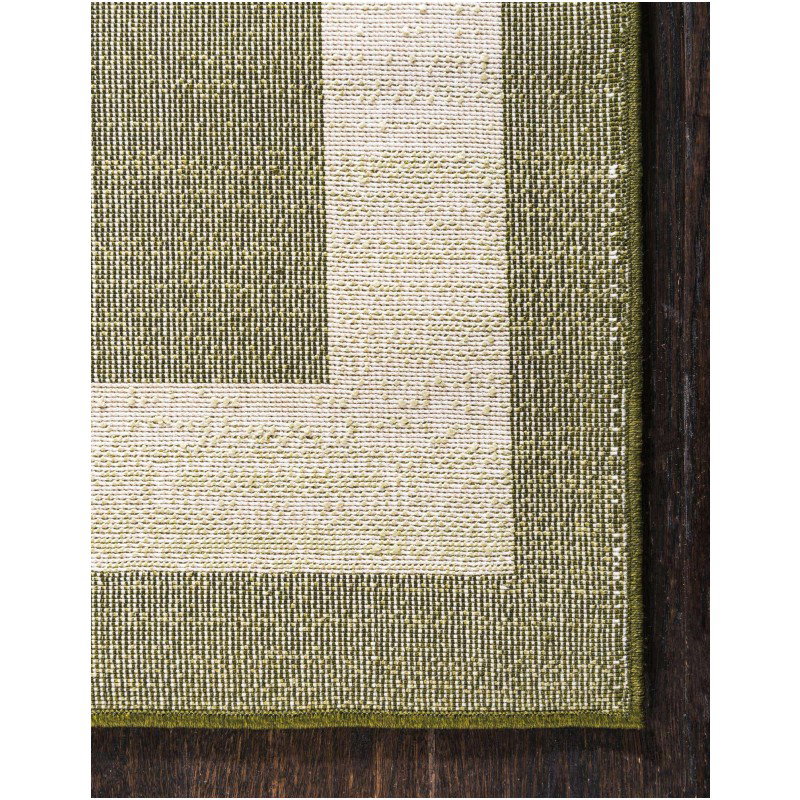 Tapete Dalma con Borde en Verde