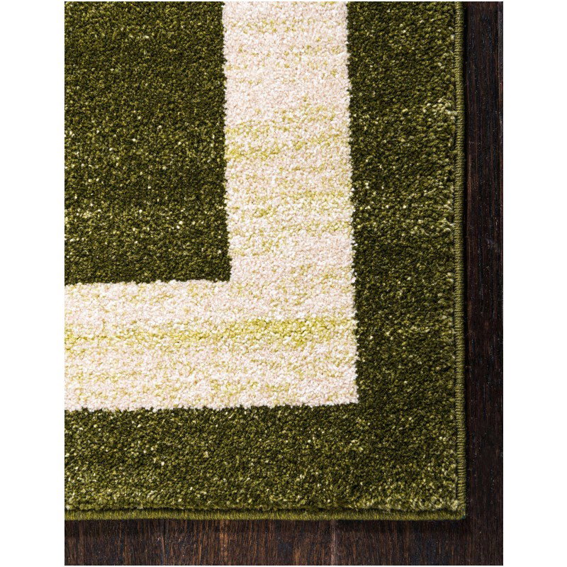 Tapete Dalma con Borde en Verde