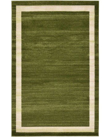 Tapete Dalma con Borde en Verde