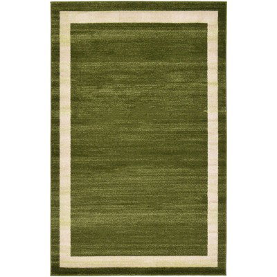 Tapete Dalma con Borde en Verde