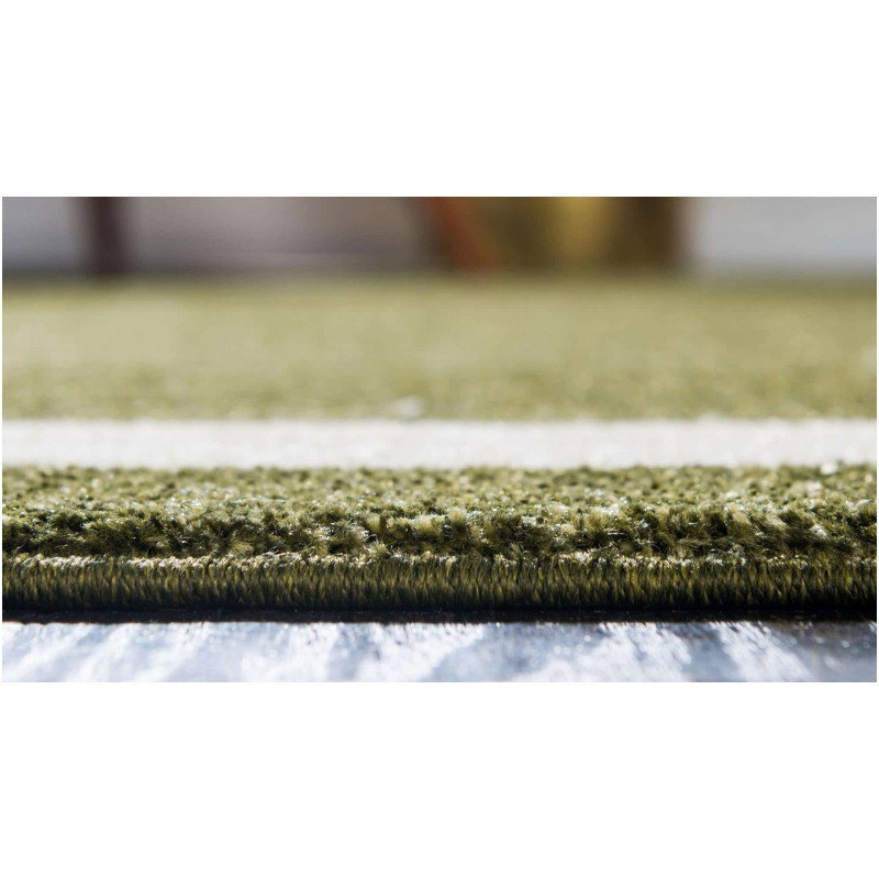 Tapete Dalma con Borde en Verde