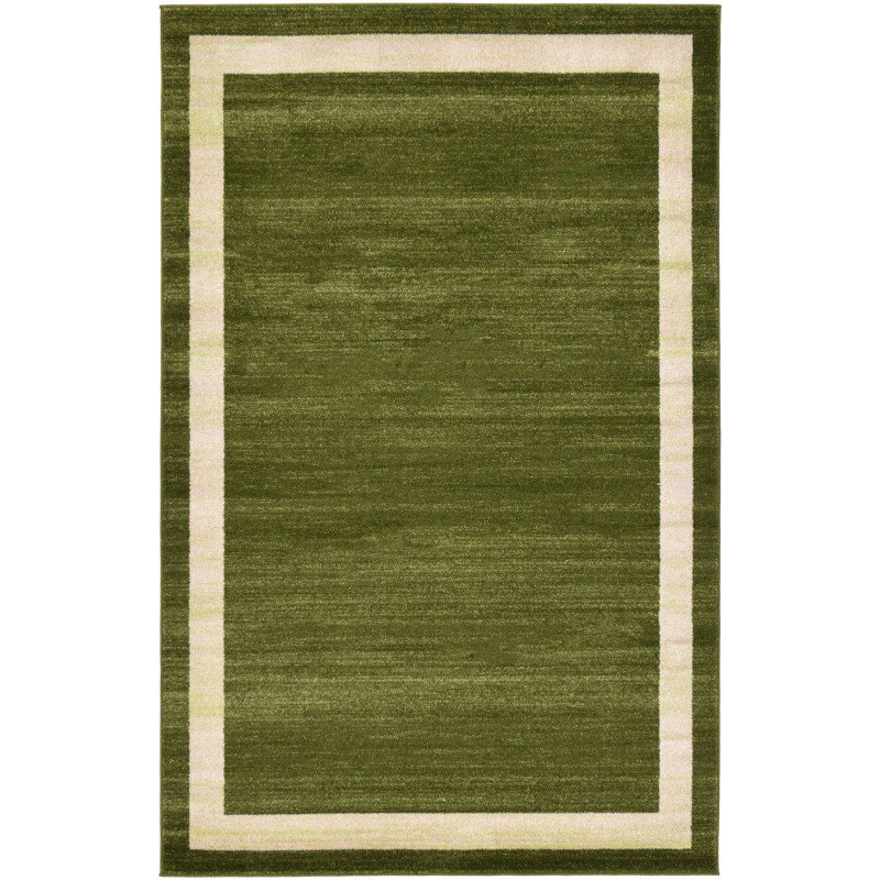 Tapete Dalma con Borde en Verde