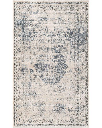 Tapete Castillo Roseta Desvanecida Azul