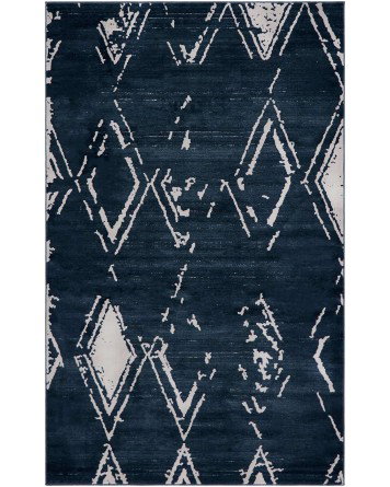 Tapete Christie Rombos Azul Marino