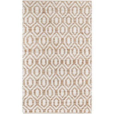 Tapete de Yute y Algodón Diamantes Blancos