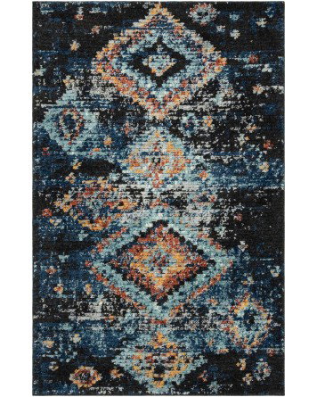 Tapete Rania Central Azul Marino