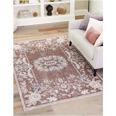 Tapete Eco Cancún Flores Rosadas