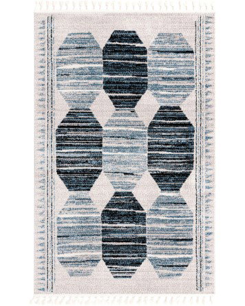 Tapete Dumas Octagonos Azules