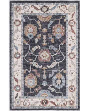 Tapete Eco Cancún Borde en Carbón