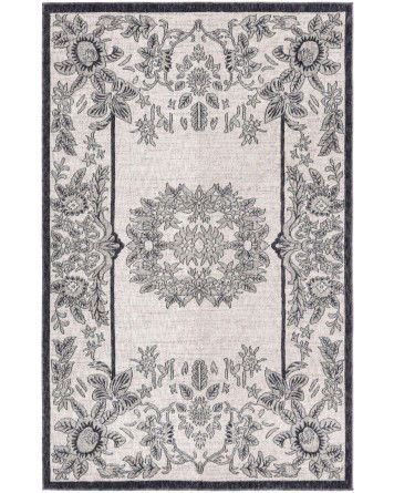 Tapete Eco Cancún Flores en Marfil