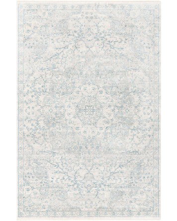 Tapete Providencia Medallón Floral Gris