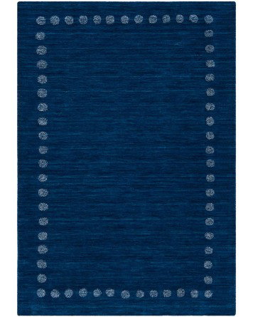 Tapete Kiddo Borde de Puntos en Azul Marino