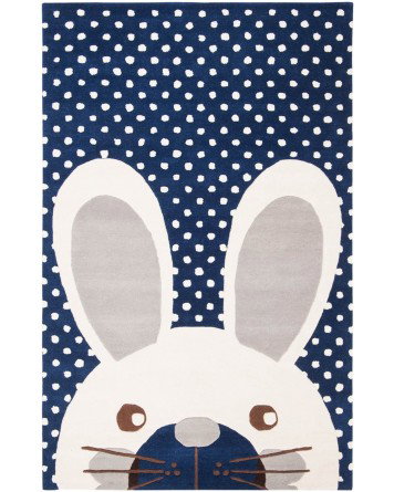 Tapete Kiddo Conejito en Azul Marino