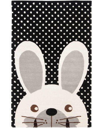 Tapete Kiddo Conejito en Negro