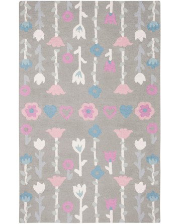 Tapete Kiddo Florecitas en Gris