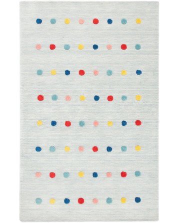 Tapete Kiddo Puntos de Color Brillante en Gris