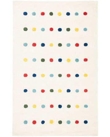 Tapete Kiddo Puntos de Color en Blanco