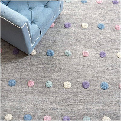 Tapete Kiddo Puntos de Color en Gris