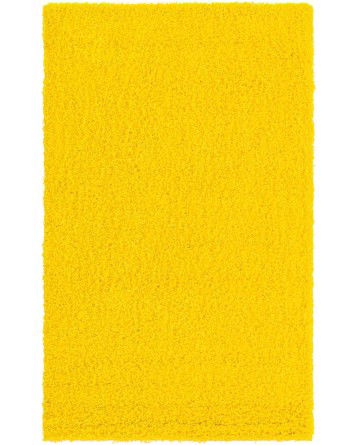Tapete Shag Solido en Amarillo Solar