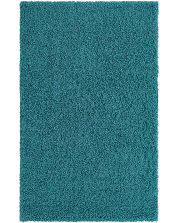 Tapete Shag Solido en Azul Aqua
