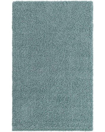 Tapete Shag Solido en Azul Claro