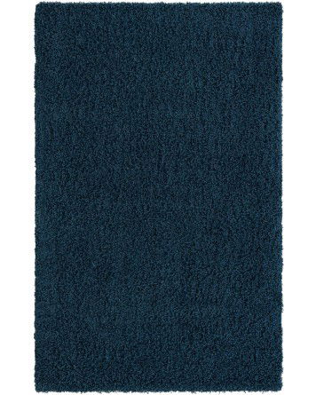 Tapete Shag Solido en Azul Zafiro