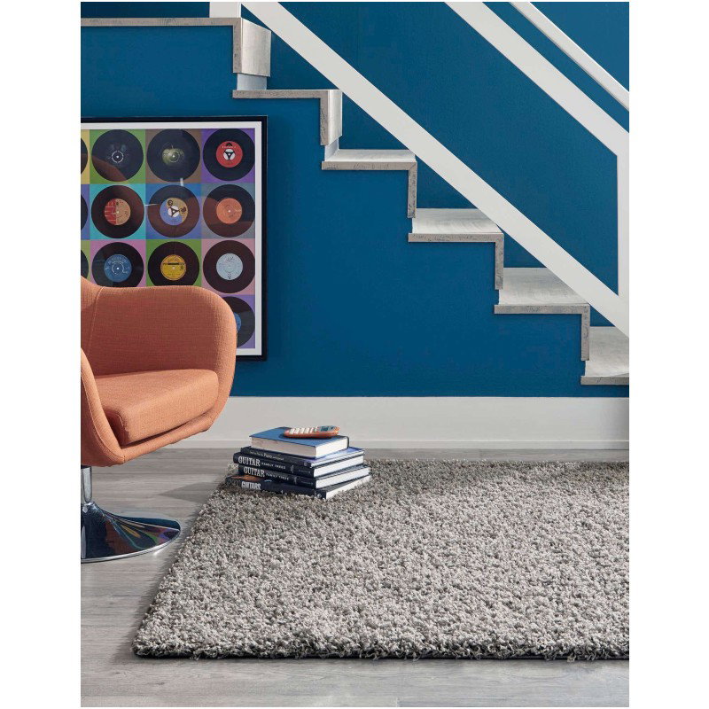 Tapete Shag Solido en Gris