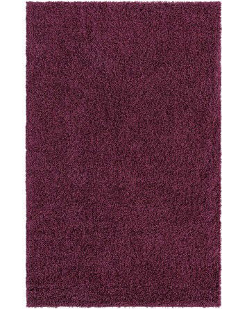 Tapete Shag Solido en Morado Berenjena
