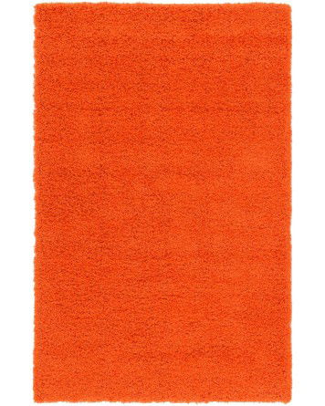Tapete Shag Solido en Naranja Tigre