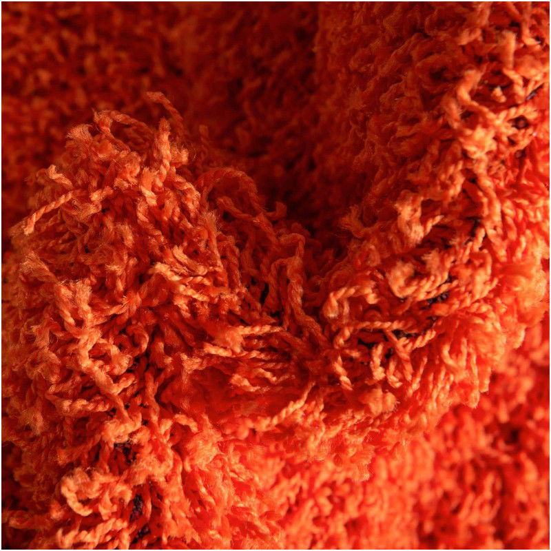 Tapete Shag Solido en Naranja Tigre