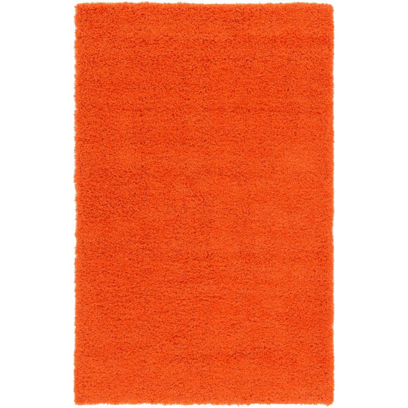 Tapete Shag Solido en Naranja Tigre