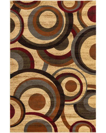 Tapete Espresso con Circulos