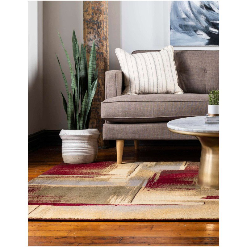 Tapete Espresso Marcas a Cuadros