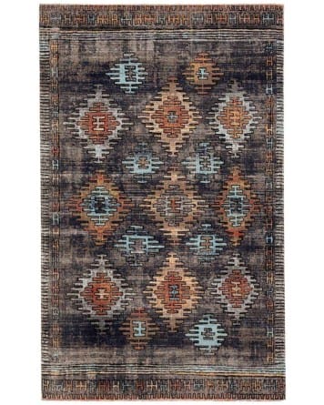 Tapete Estrella Polar Rombos Bohemios en Azul