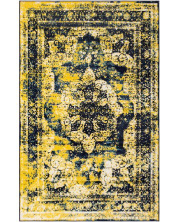 Tapete Loren Emblema Azul y Amarillo