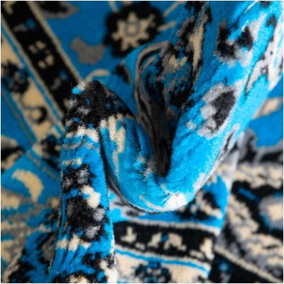 Tapete Valle Persa en Azul